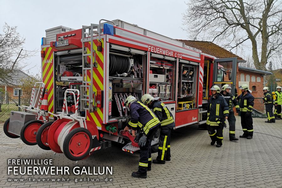 Brandschutzübung in der Kita Gallun